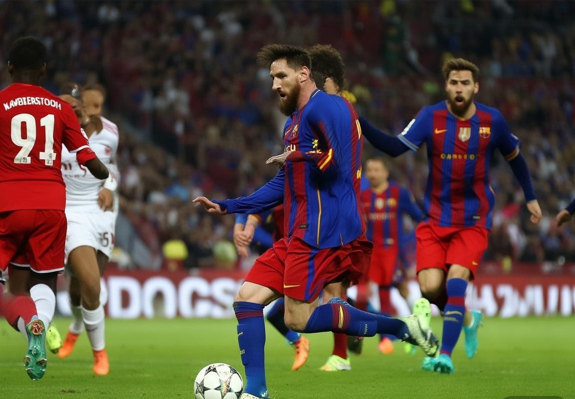 2017欧冠经典：梅西率巴萨4-0大胜拜仁，巅峰对决回顾(图3)